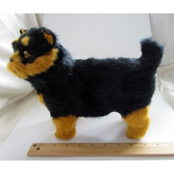 Lifelike Realistic Furry Black/Brown Cat/Kitten Figurine Standing Plush - Décor - Picture 10 of 11